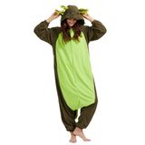 Pijama Onesie Deley Unissex Green Axolotl Para Adultos