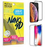 Kit Película Premium Nano 9D para iPhone XS 5.8 + Capa Anti Impacto - Armyshield