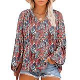 Blusa Feminina Eytino, Tamanho Grande, Casual, Manga Comprida, Decote Em V, Preta
