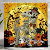 Cortina De Chuveiro Deecabin Funny Halloween Gothic Skull