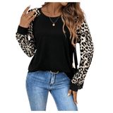 Camiseta Feminina Roseseek Com Estampa Camuflada De Manga Comprida Preta Marrom