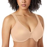 Sutiã Feminino Calvena Minimizer, Cobertura Total, 36e, Bege Quente