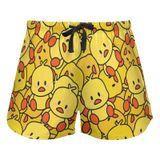 Shorts De Pijama Jhkku Cartoon Duck Para O Verão Feminino
