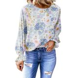 Camisa Feminina Dokotoo Elegant Bell, Manga Comprida, Chiffon, Branca