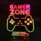 Placa Led Para Jogos Vasten Gamer Neon Sign Com 3 Modos De Luz