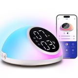 Despertador Fansbe Direct Digital Dual Bedroom Branco