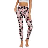 Leggings De Ioga Afpanqz Black Cat Hearts Para Mulheres