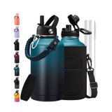 Garrafa De Água Icioi Isolada 1.9/3.8l Com Palha E Bota Protetora
