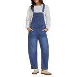 Macacão Luvamia Jeans Feminino Jean Blue Tamanho Médio 8-10 2024