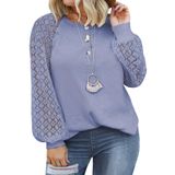 Blusa Feminina Eytino Plus Size Com Decote Em V E Manga Comprida 2x