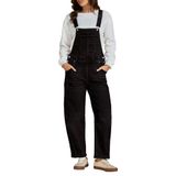 Macacão Luvamia Jean Para Mulheres Jeans Preto Tamanho L