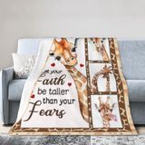 Cobertor Yerretin Giraffe Soft Cozy Flannel Fleece 100x125cm