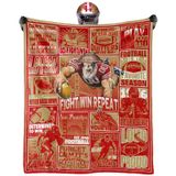 Cobertor De Futebol Bthrrw Flanela Estilo Futebol 125 X 100cm