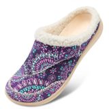 Chinelos Femininos Leisfit Wide Diabetic Memory Foam, Roxos 11