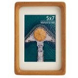 Porta-retratos Tacomany Feito À Mão Em Madeira Natural 5x7