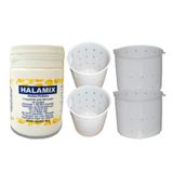 Kit Coalho Halamix pó fabricação de queijos 50g com 4 formas