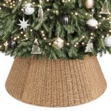 Coleira De Árvore De Natal Elyken Rustic 71 Cm De Corda De Papel Tecida