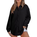 Roupas De Moda Jaqueta De Inverno Feminina Elegante Preta Grande