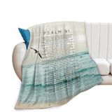 Cobertor Jerkboo Christian Bible Salm 91 Flanela 125x100cm