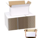 Caixas De Envio Forbfan 10x7x6cm Brancas De Cartão De 30 Unidades