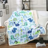 Cobertor Feelyou Dinosaur Toddler Sherpa Para Meninos/meninas 150x200cm