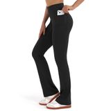 Leggings Zylioo Long Tall Flare Para Ioga Com Bolsos Laterais