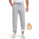 Calça De Moletom Masculina Alta Zylioo, Forrada De Lã E Bolsos, 34 Costuras Internas