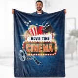 Cobertor Aimego Vintage Cinema Movie Theme 60x80cm Poliéster