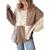 Moletom Feminino Shewin, Moda Outono 2024, Casual, Cáqui
