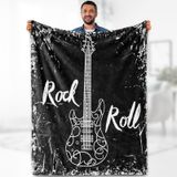 Manta Aimego Music Guitar Rock And Roll 60x80cm Poliéster