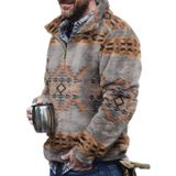 Moletom Costaric, Pulôver Masculino De Lã Asteca, Suéter Vintage