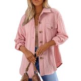 Blusa Dokotoo Feminina Cable Knit Shacket Shacket Rosa Xxl