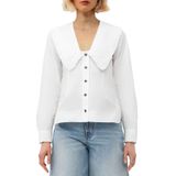 Camisa Feminina Cicy Bell Com Botões E Manga Comprida Branca