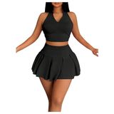 Roupa Feminina Soly Hux De Verão, 2 Peças, Preta, Gg