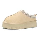 Chinelos Howilim Platform Mini Botas Femininas Forradas Com Lã
