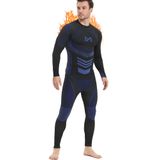Roupa Interior Térmica Meetyoo Para Homens, Winter Long Johns Light Blue
