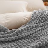 Cobertor De Lã Phf Clipped Jacquard Queen Size 380gsm