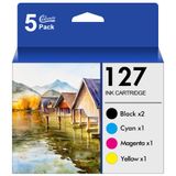 Cartuchos De Tinta Linkmay 127 De Substituição Para Epson 127 (pacote Com 5)