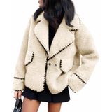 Jaqueta De Lã Sherpa Cicy Bell, Roupa Casual De Inverno Feminina
