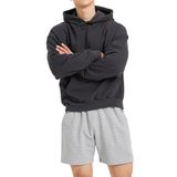 Pulôver Masculino Com Capuz Ceauros, Folgado, Moderno, Cinza Escuro, M