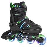 Patins Em Linha Metroller Ajustáveis Para Crianças, Jovens E Adultos