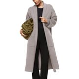 Casaco De Lã Fazortev Feminino Maxi Camel Bege