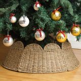 Coleira De Árvore De Natal Vertintong Woven Scallop Rattan