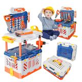 Bancada De Trabalho Toy Choi&#39;s Kids Tool Bench Com Furadeira Elétrica 4 Em 1