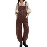 Macacões Jeans Loveimgs Femininos Y2k Baggy Barrel Jeans