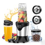 Liquidificador De Smoothie Suavo 1100w Portátil Com Copos E Moedor De 2x650 Ml