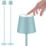 Luminária De Chão Sem Fio Imqsqik, Pacote Com 2 Unidades, Recarregável, 6800mah, Azul