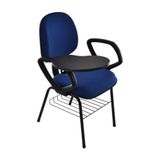 Cadeira Universitária Linha Robust Azul Design Office Móveis