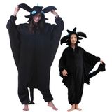Pijama Deley Dragon Onesie Unissex Para Mulheres, Homens E Crianças