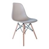 Cadeira Eiffel Charles Eames Base Madeira Nude D'Rossi